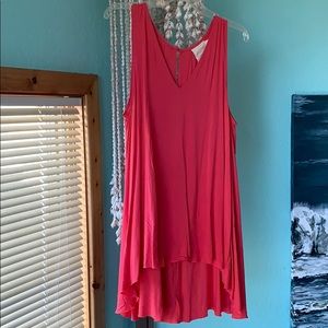 Free People salmon/ pink tunic